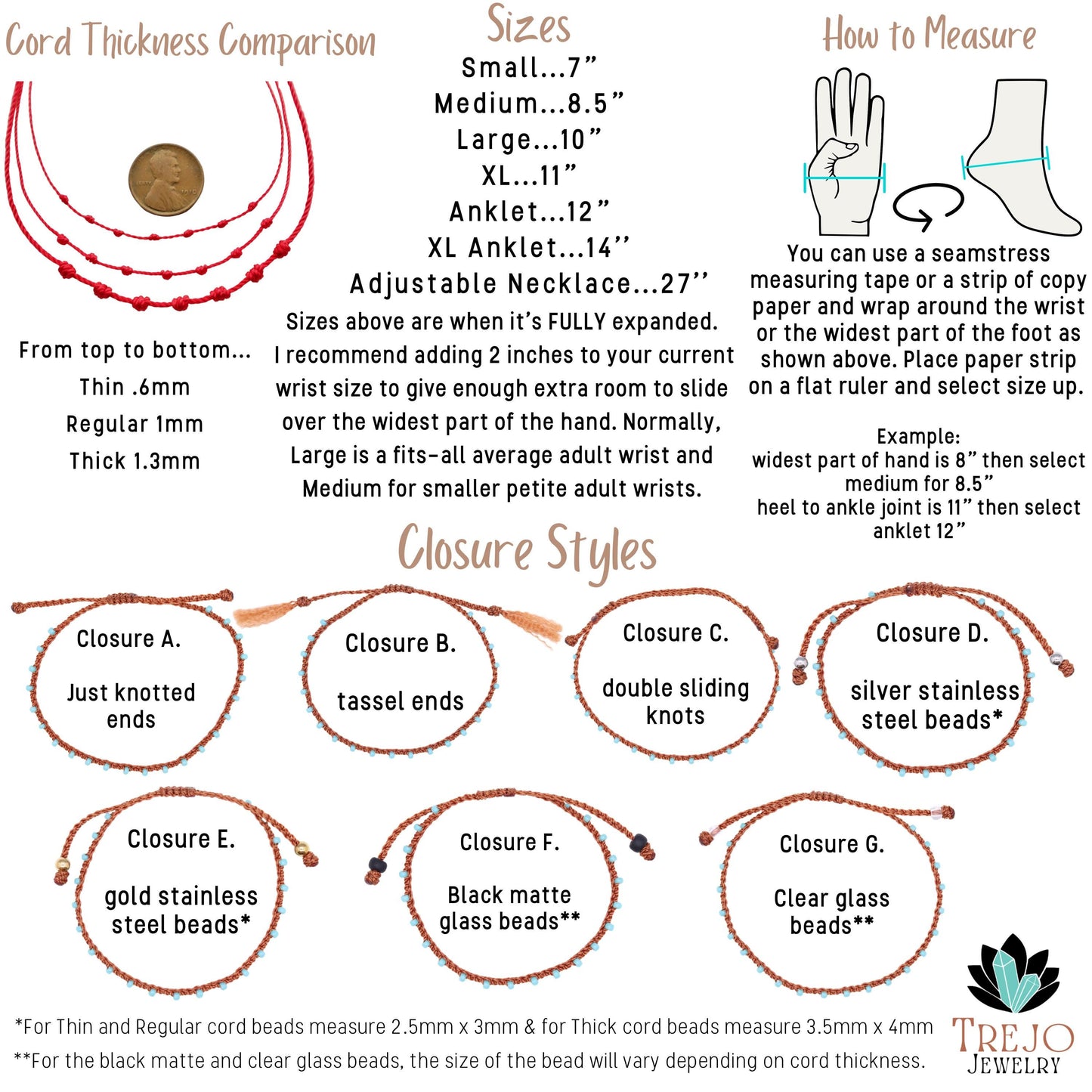 Tangerine & Sky Blue beads, Bead Braided