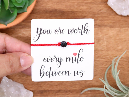 Letter Thin Braided Bracelet