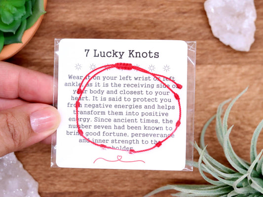 Seven Lucky Knots Cord Bracelet