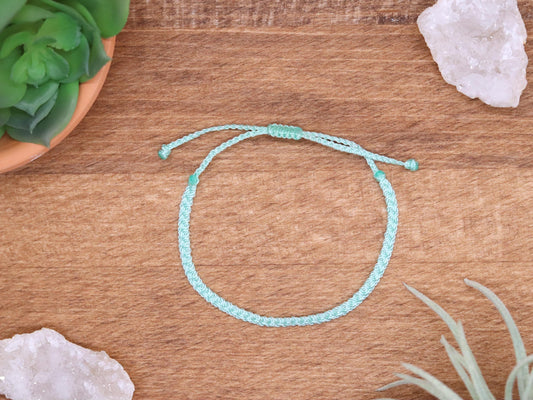 Mint Chunky Flat Bracelet or Anklet