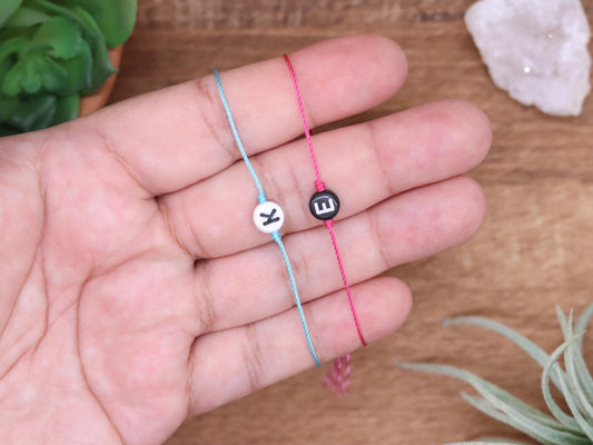 Letter Cord Bracelet