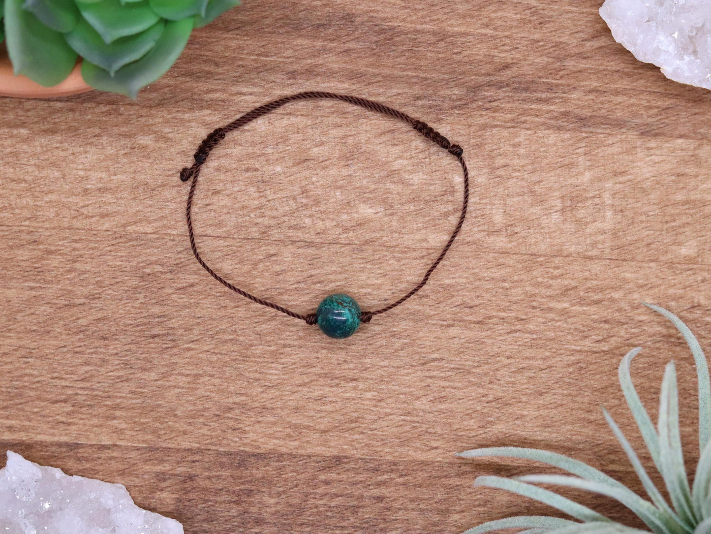 Shattuckite, Adjustable Bracelet, Anklet or Necklace