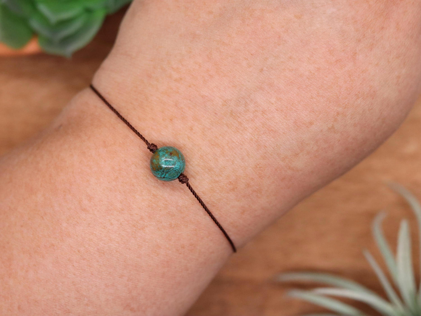 Shattuckite, Adjustable Bracelet, Anklet or Necklace