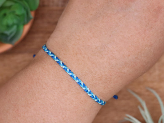 Ocean Water, Chunky Flat Bracelet or Anklet