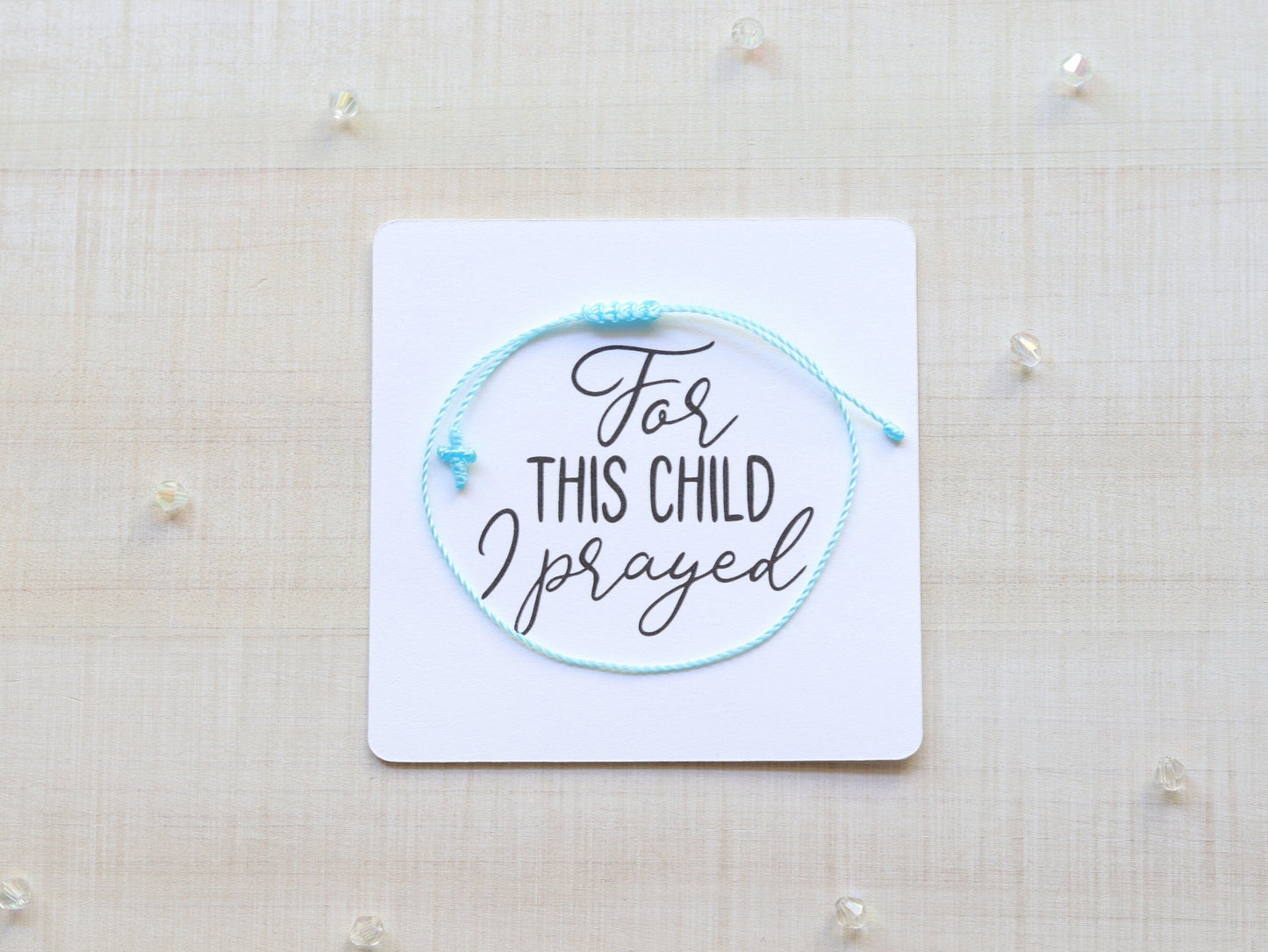 Tiny Cross Cord Bracelet